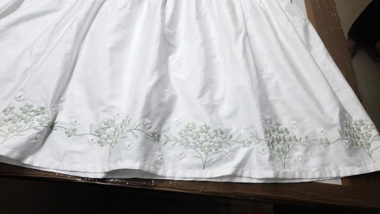 Little Blossom | Crib Skirt (Green)