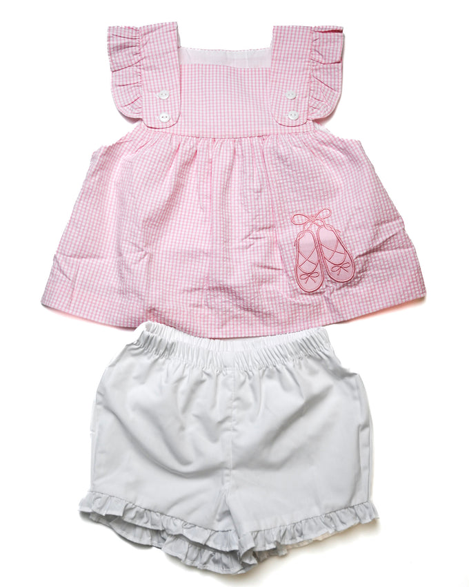 Blush Ballet | Sleeveless Bloomer Set