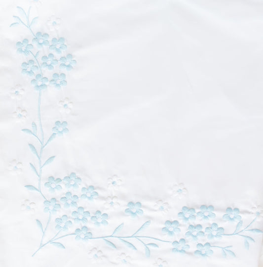 Little Blossom | Crib Skirt (Blue)