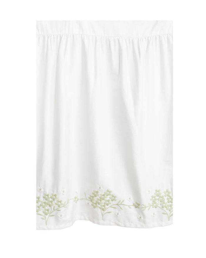 Little Blossom | Crib Skirt (Green)