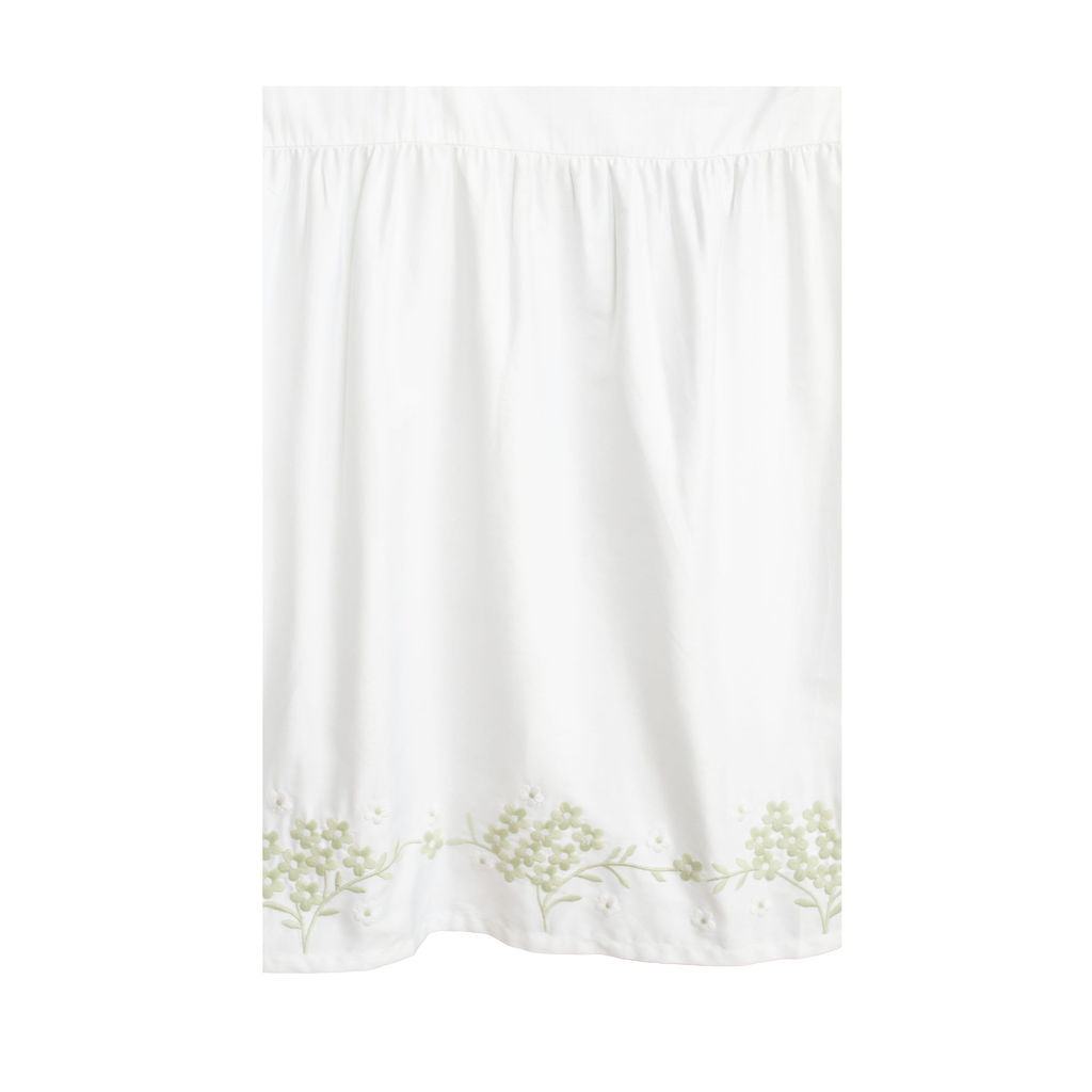 Little Blossom | Crib Skirt (Green)