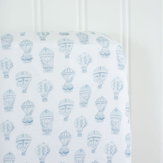 Little Explorer | Blue Crib Sheet