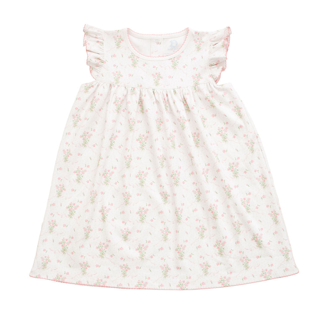 Pink Posies | Flutter Sleeve Dress