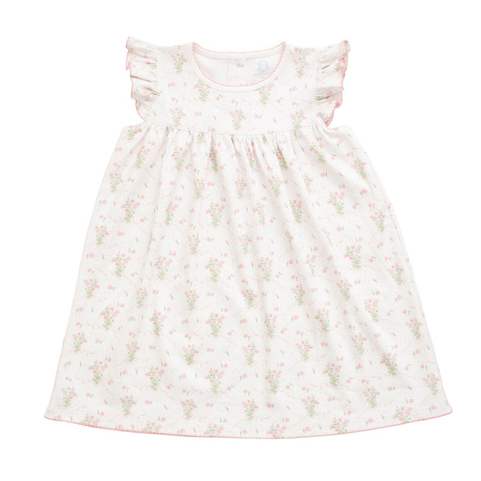 Pink Posies | Flutter Sleeve Dress