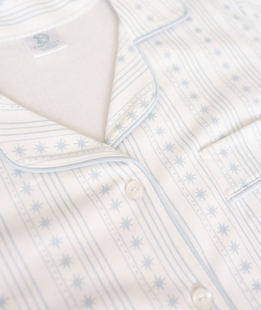 Starlight Stripes | Short Pajama Set (Blue Women's)