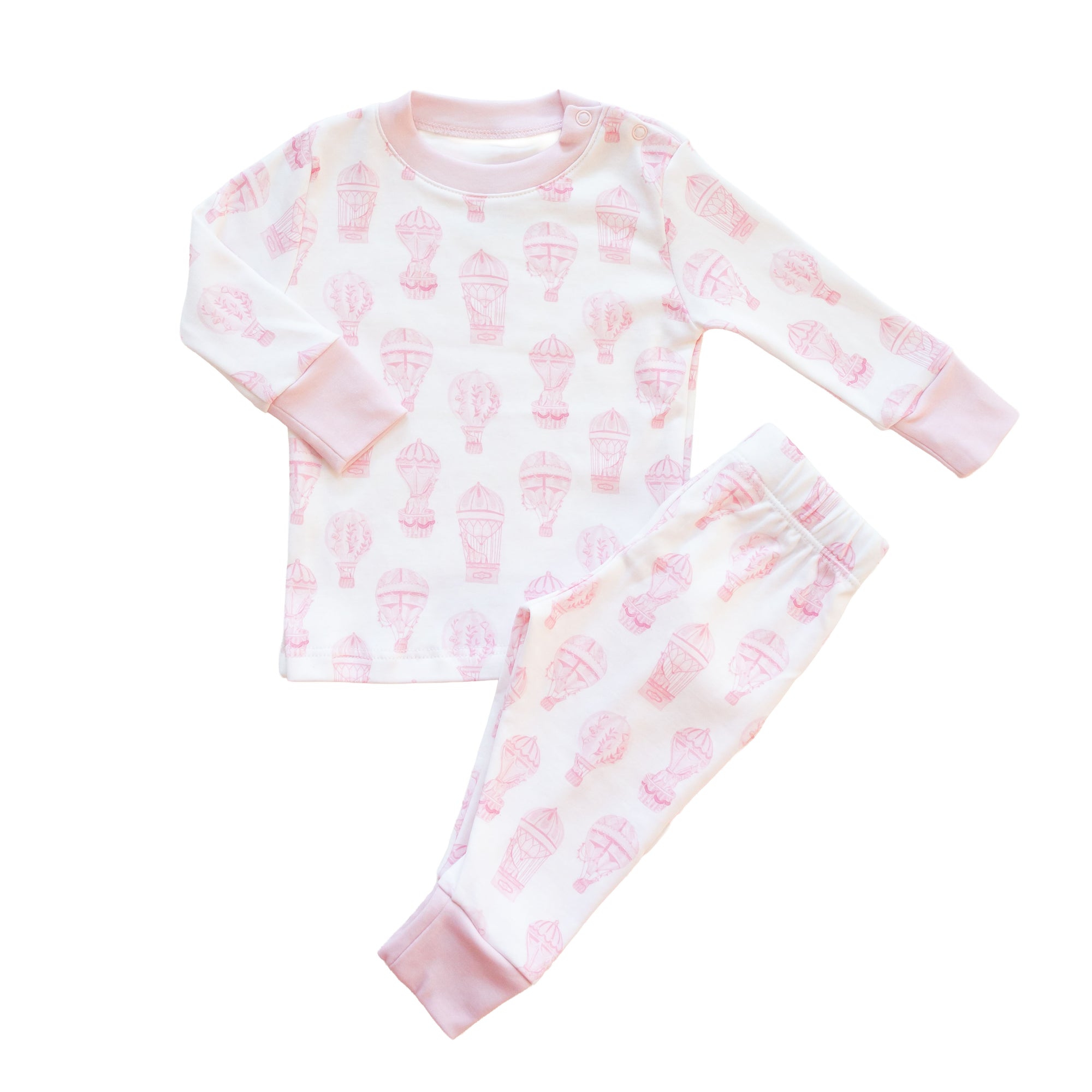 Little Explorer | Baby Long Pajamas (Pink)
