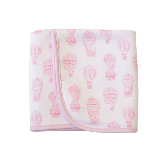 Little Explorer | Pink Receiving Blanket