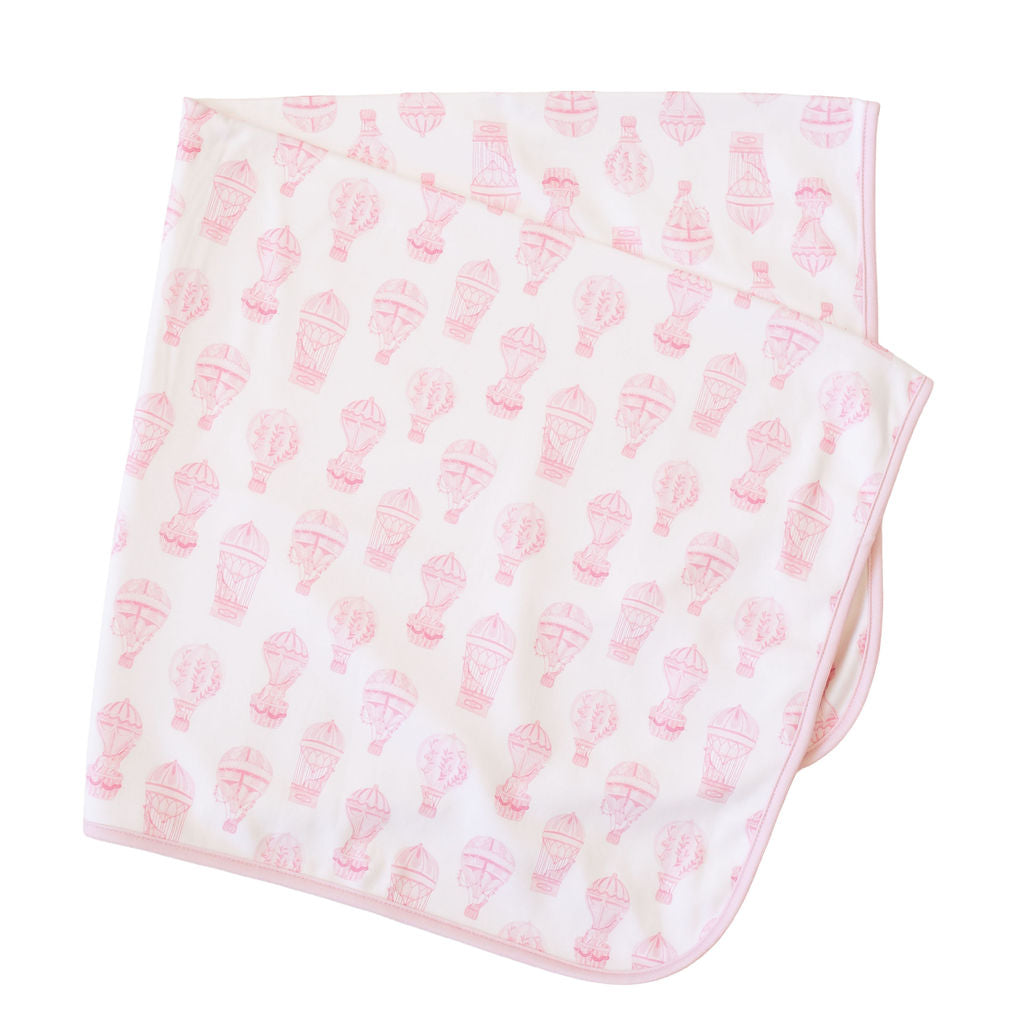 Little Explorer | Pink Receiving Blanket