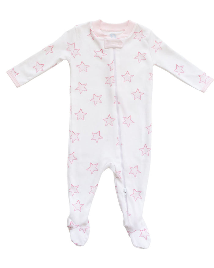 Celestial Linework | Footie (Pink)