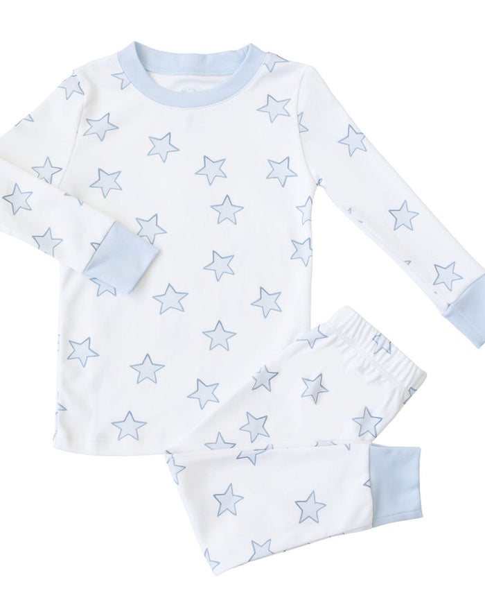 Celestial Linework | Long Pajamas (Blue)