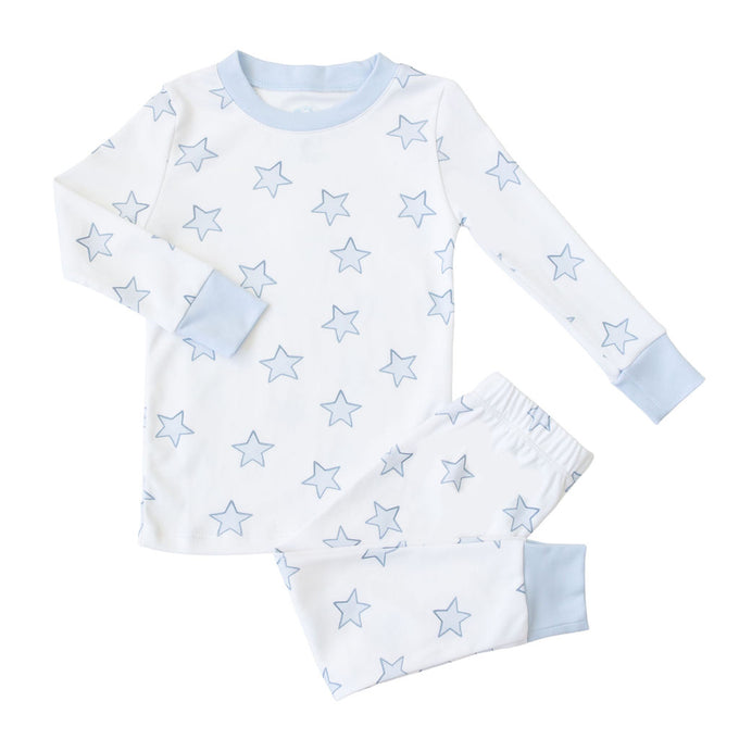Celestial Linework | Long Pajamas (Blue)