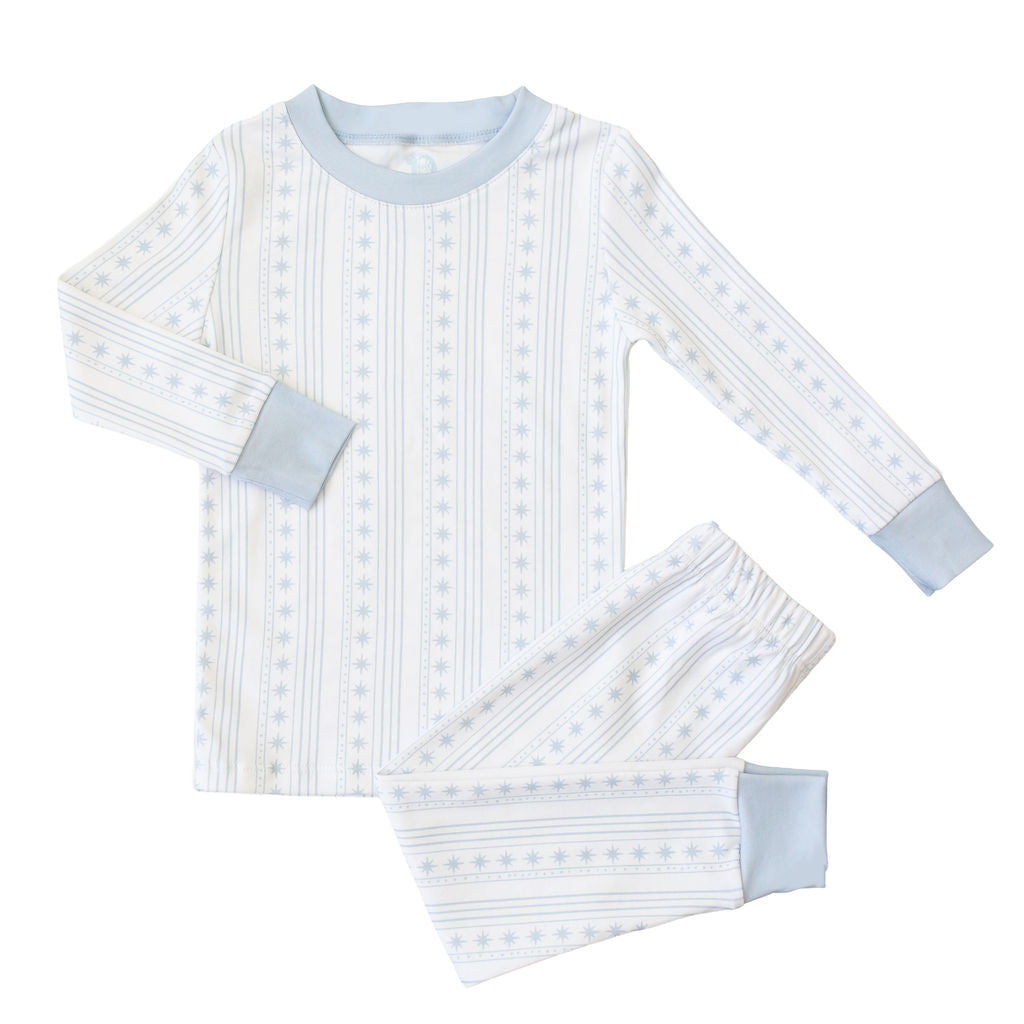 Starlight Stripes | Long Pajamas (Blue)