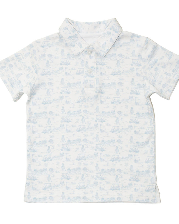 Fairway Toile | Polo (Blue)