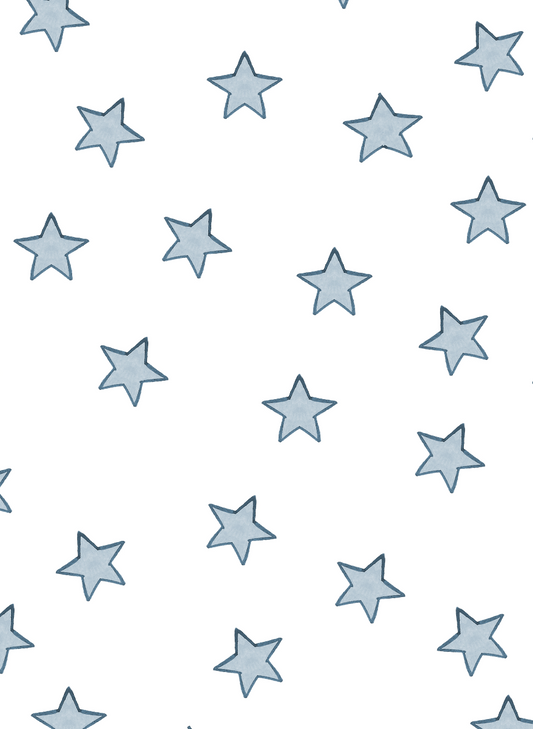 Celestial Linework | Baby Long Pajamas (Blue)