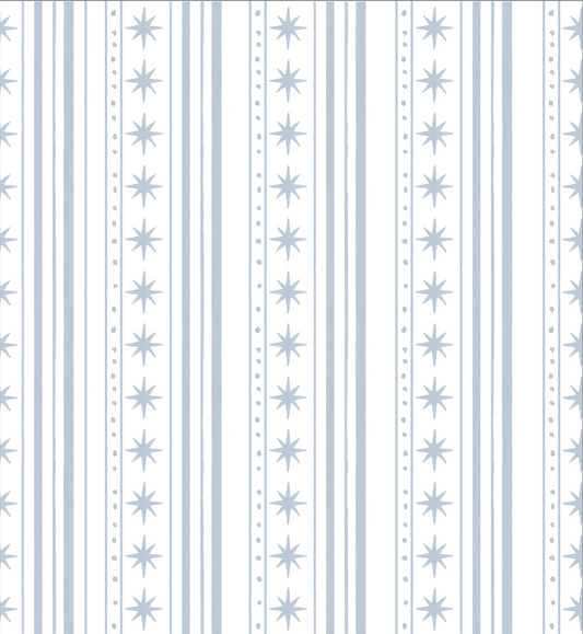 Starlight Stripes | LS Long Pajama Set (Blue Women's)