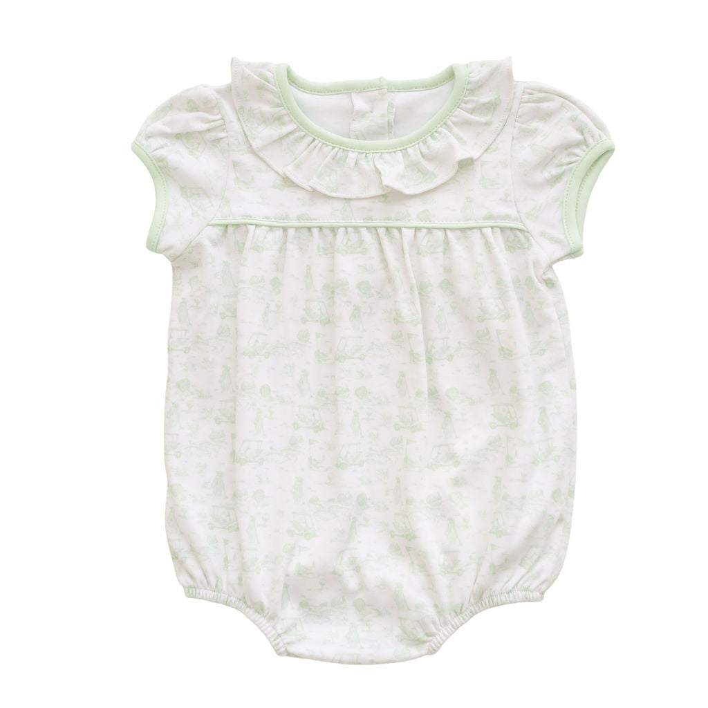 Fairway Toile | Short Sleeve Bubble (Green)
