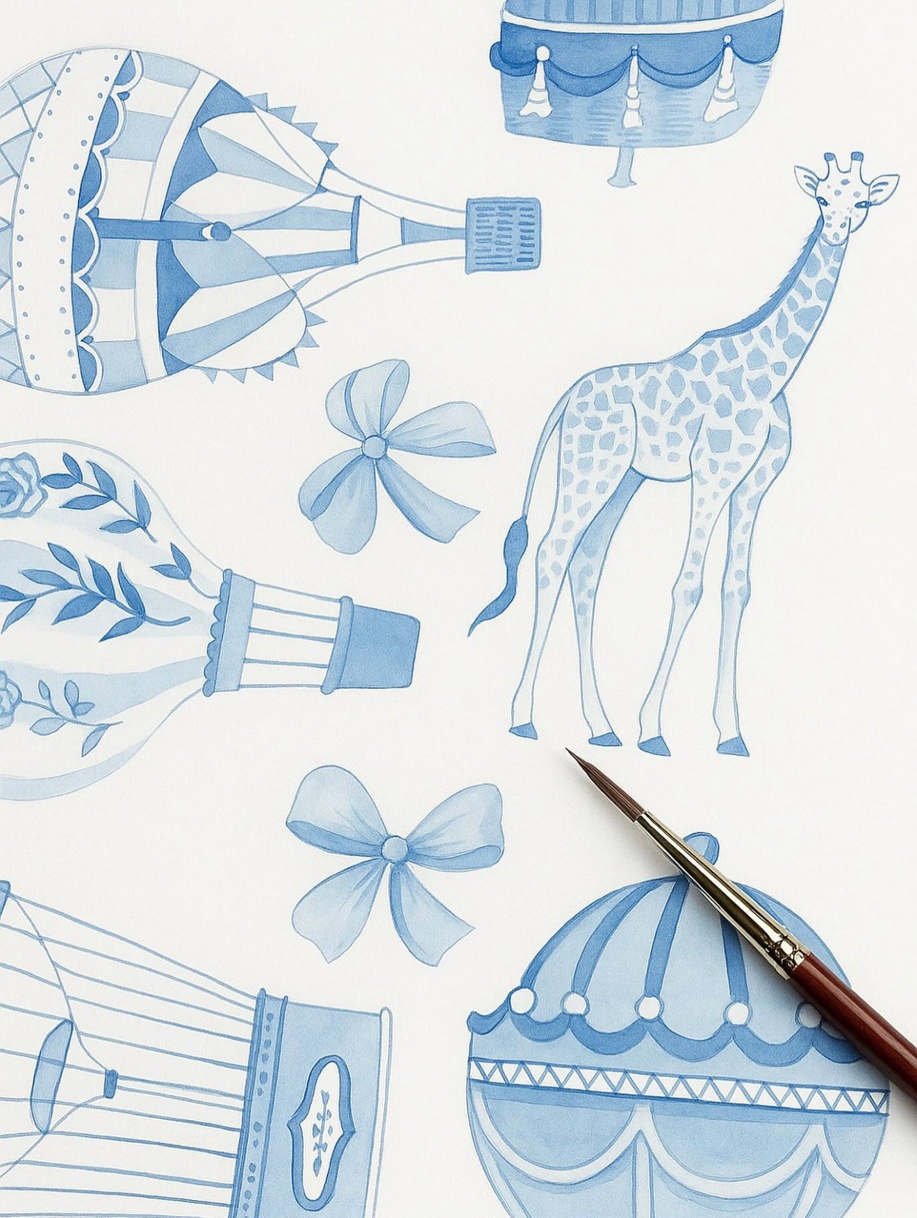 Blue illustration