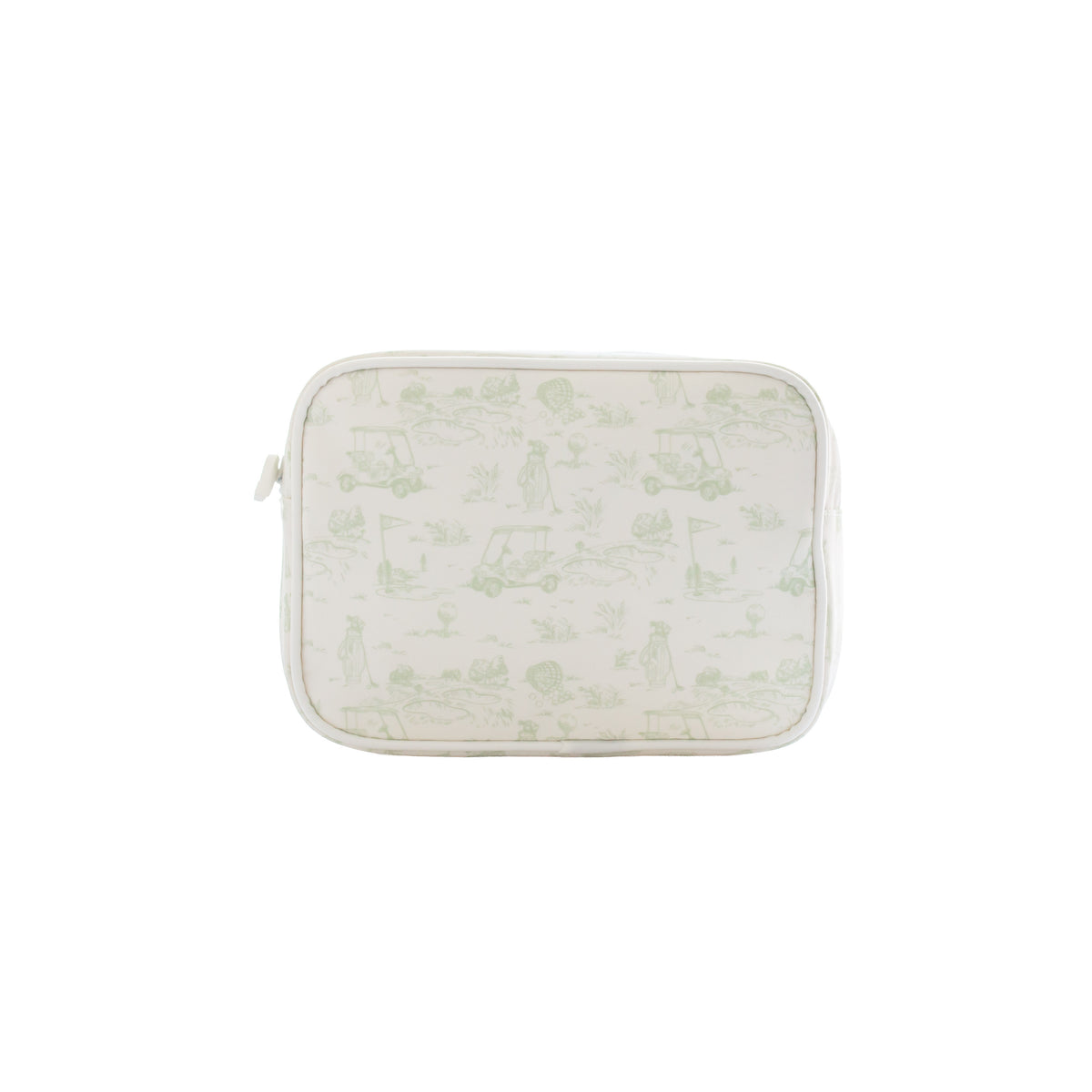 Fairway Toile | Small Cosmetic Pouch (Green)