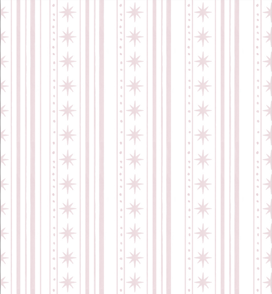 Starlight Stripes | Footie (Pink)
