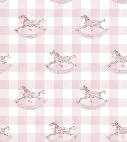 Pony Parlor | Small Cosmetic Pouch (Pink)