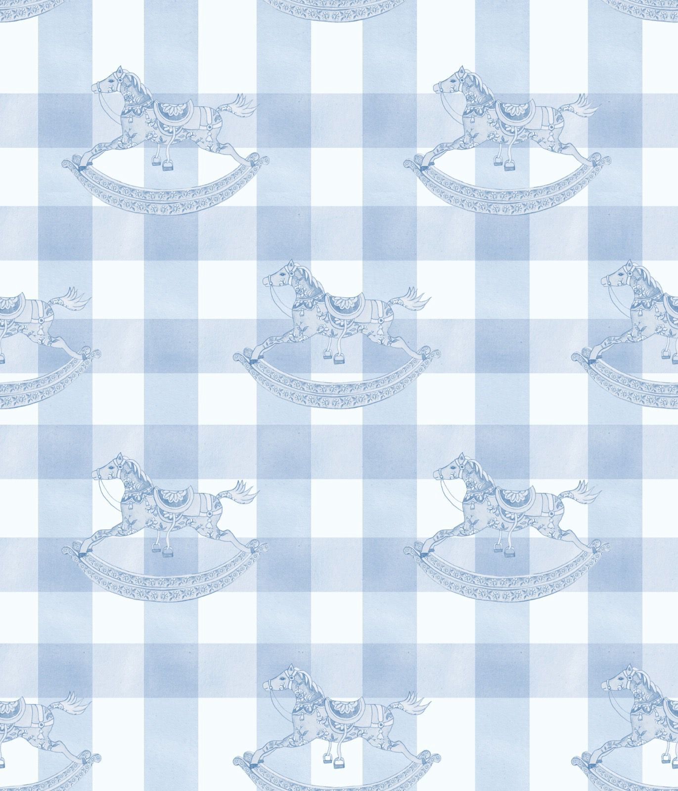 Pony Parlor | Digital Print (Blue)