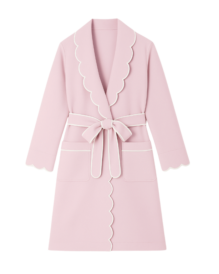Pink Scalloped | Robe (Women's)