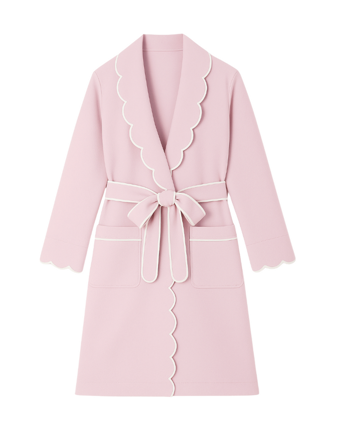 Pink Scalloped | Robe (Women's)