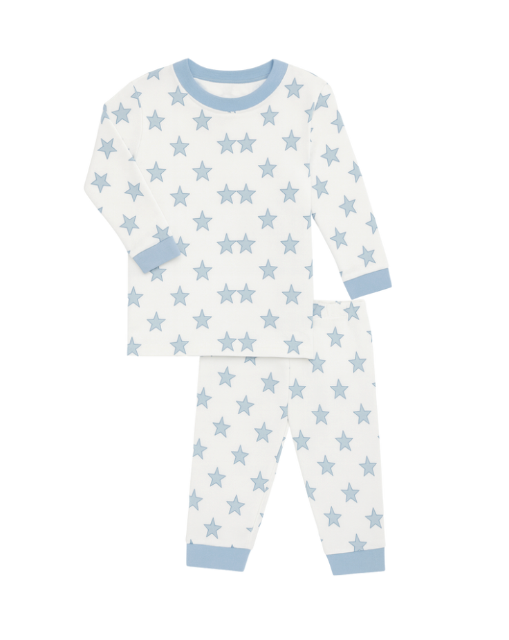 Celestial Linework | Long Pajamas (Blue)