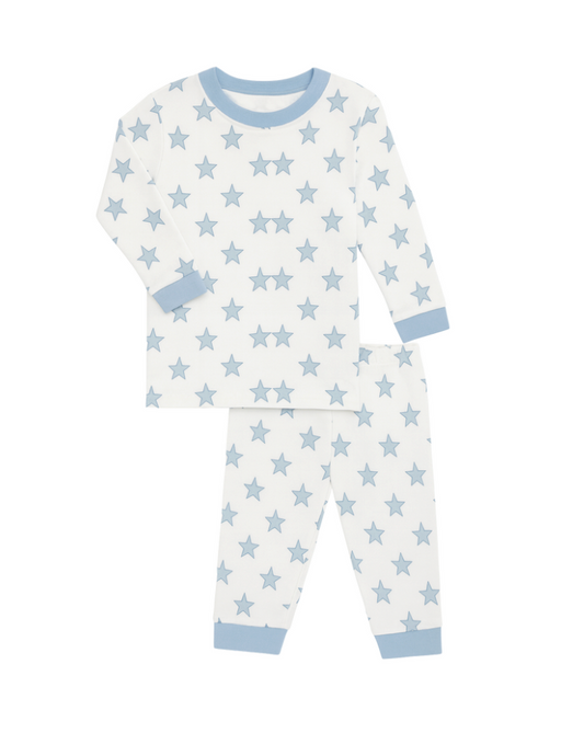 Celestial Linework | Long Pajamas (Blue)