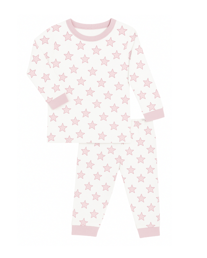 Celestial Linework | Long Pajamas (Pink)