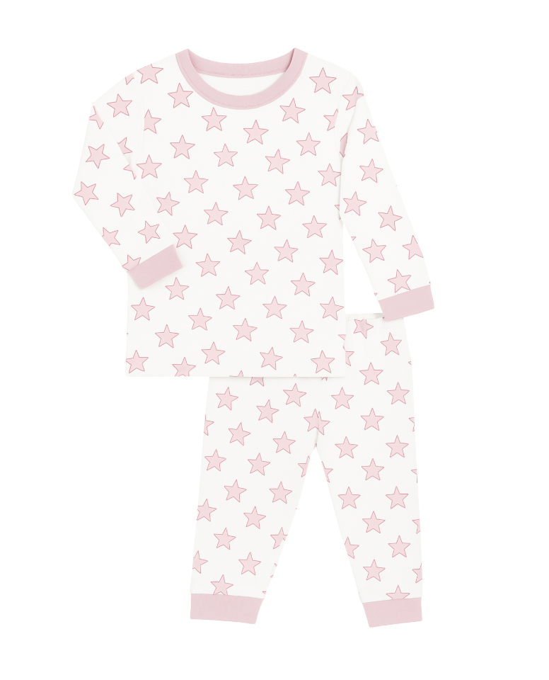 Celestial Linework | Long Pajamas (Pink)