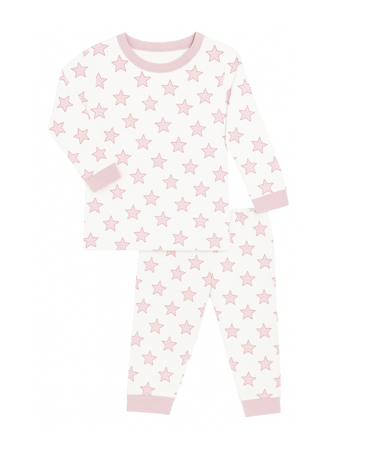 Celestial Linework | Long Pajamas (Pink)