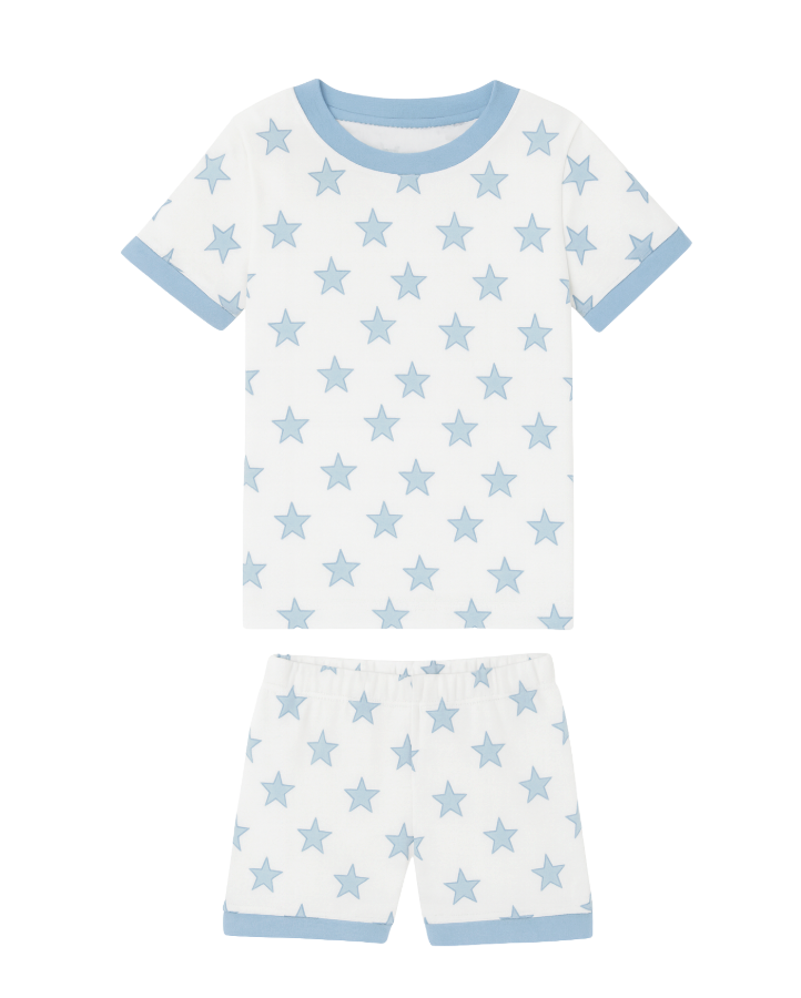 Celestial Linework | Short Pajamas (Blue)