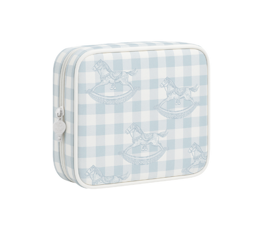 Pony Parlor | Small Cosmetic Pouch (Blue)