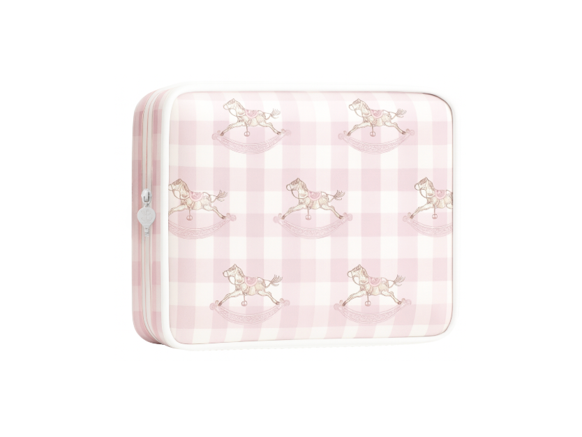 Pony Parlor | Large Cosmetic Pouch (Pink)
