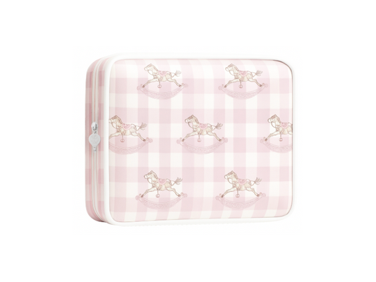 Pony Parlor | Large Cosmetic Pouch (Pink)