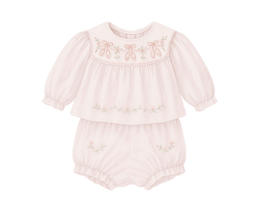 Petite Plié | Long Sleeve Bloomer Set
