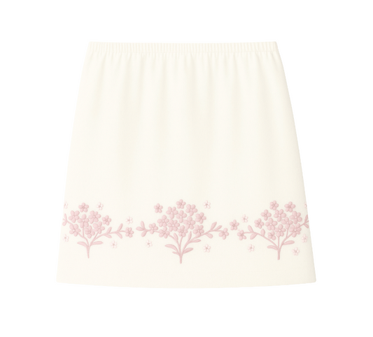 Little Blossom | Crib Skirt (Pink)