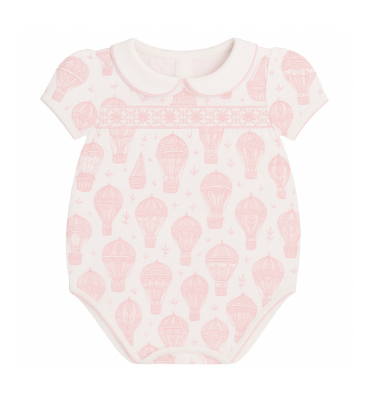 Little Explorer | Short Sleeve Smocked Bubble