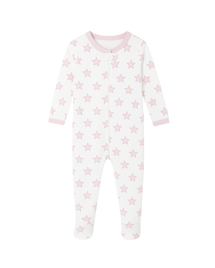 Celestial Linework | Footie (Pink)