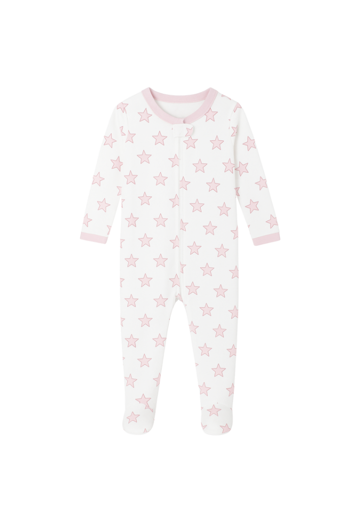 Celestial Linework | Footie (Pink)
