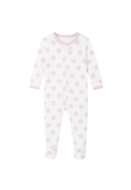 Celestial Linework | Footie (Pink)