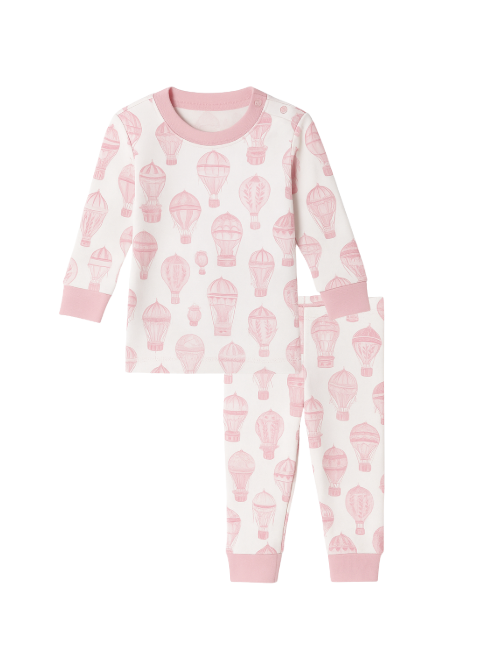Little Explorer | Baby Long Pajamas (Pink)