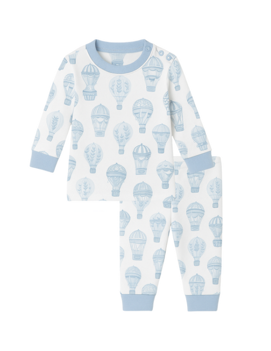 Little Explorer | Baby Long Pajamas (Blue)