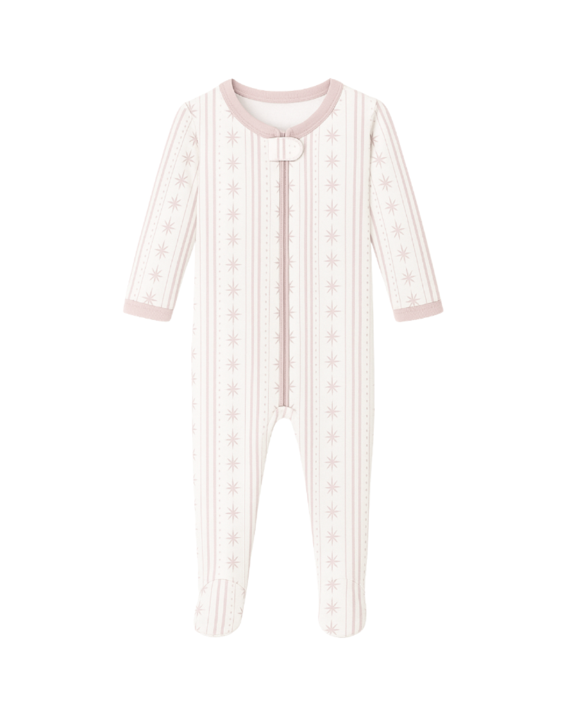 Starlight Stripes | Footie (Pink)