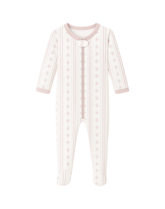 Starlight Stripes | Footie (Pink)