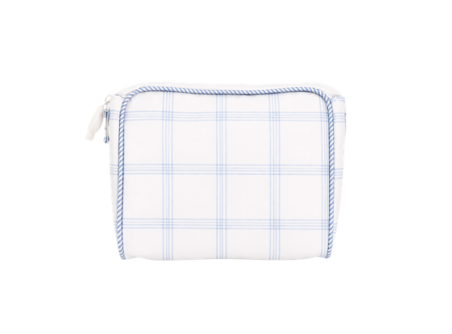 Blue Lattice | Small Essentials Bag