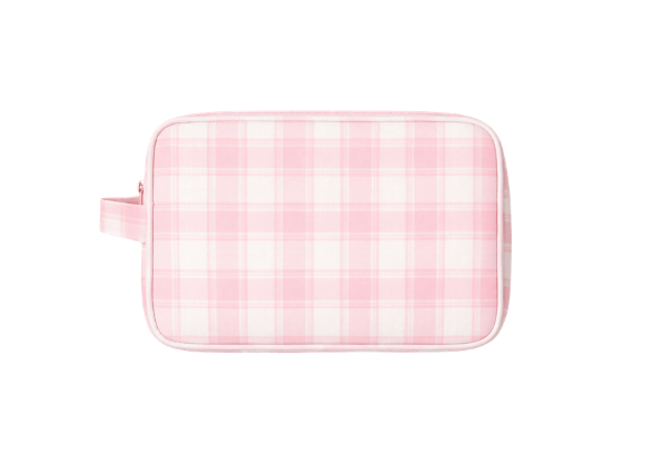 Pink Plaid | Dopp Bag