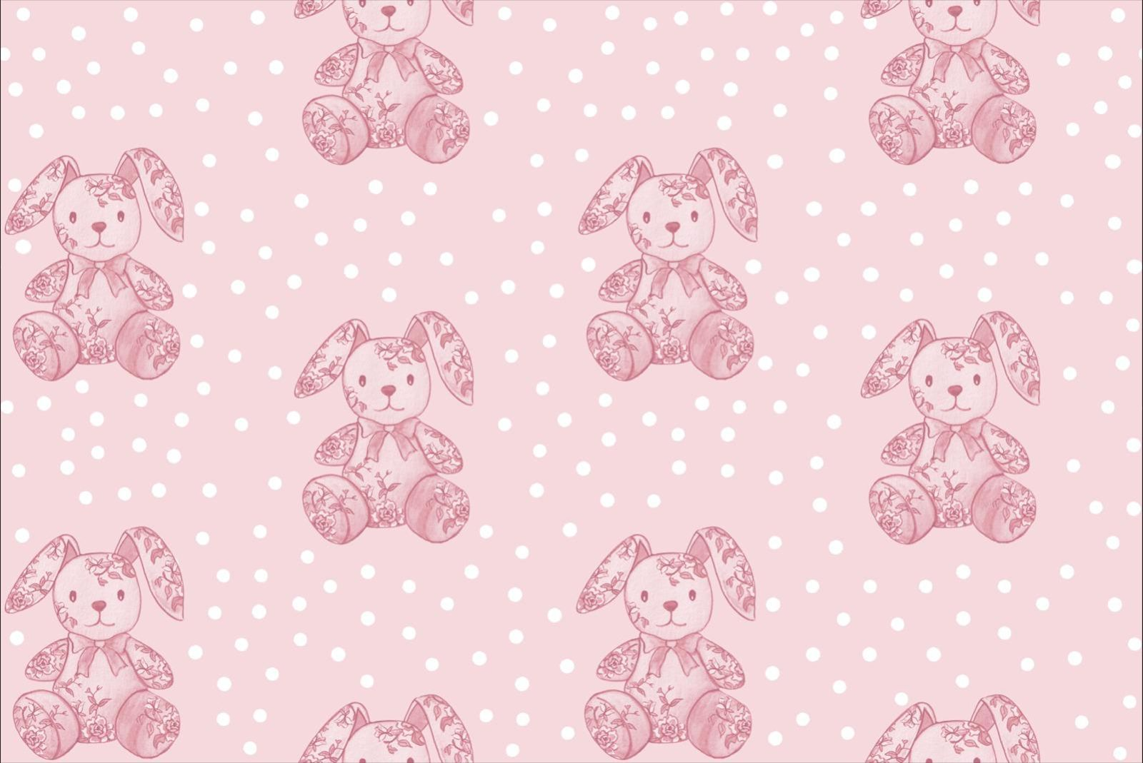 Timeless Teddies | Digital Print (Pink/Pink)