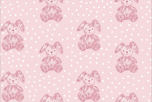 Timeless Teddies | Digital Print (Pink/Pink)